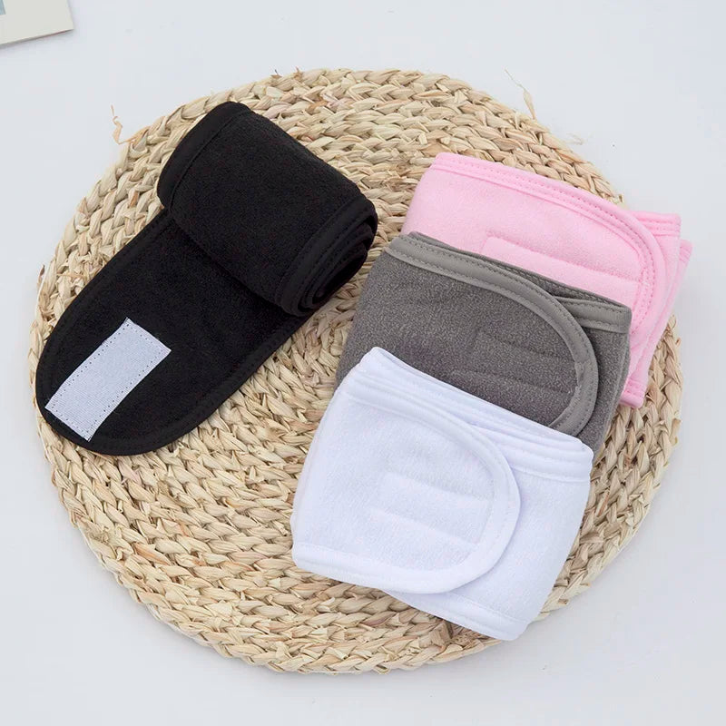Adjustable Spa Headband – Soft Towel Hair Band for Makeup, Yoga & Face Washing