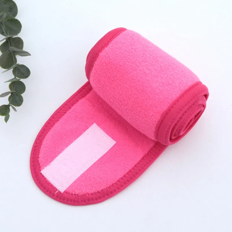 Adjustable Spa Headband – Soft Towel Hair Band for Makeup, Yoga & Face Washing
