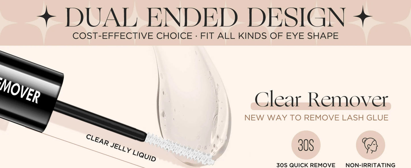 2-in-1 Lash Bond & Seal | Waterproof, Long-Lasting False Eyelash Glue & Remover