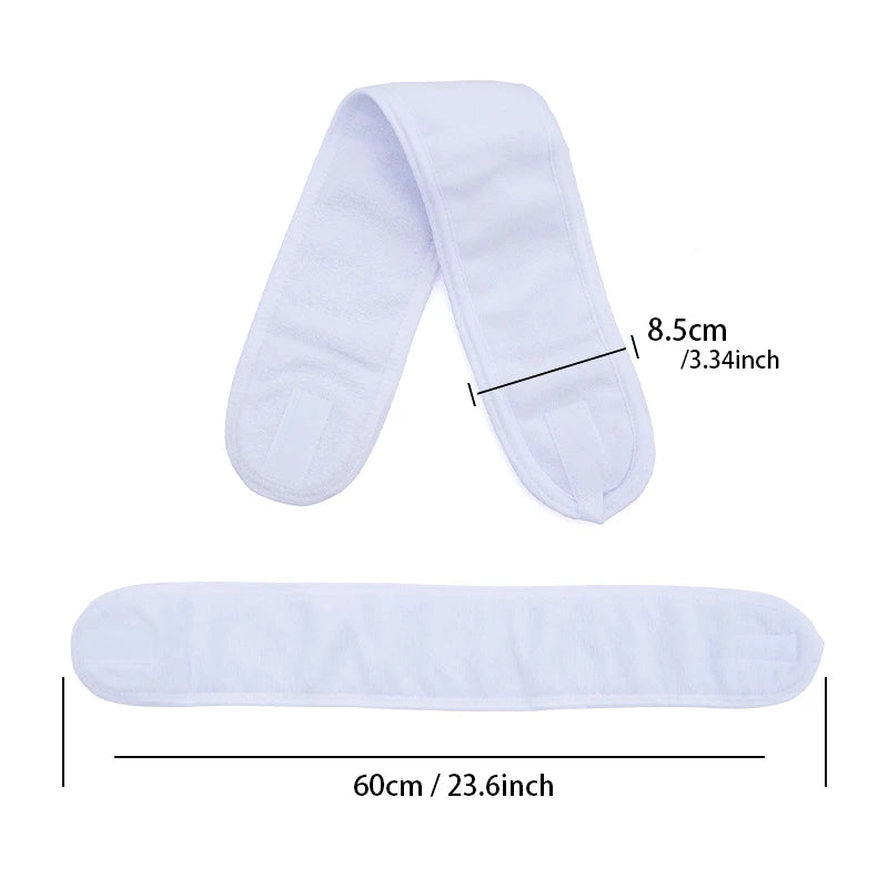 Adjustable Spa Headband – Soft Towel Hair Band for Makeup, Yoga & Face Washing
