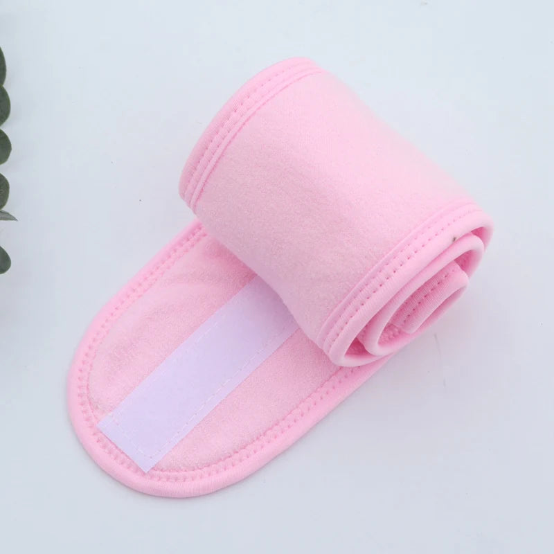Adjustable Spa Headband – Soft Towel Hair Band for Makeup, Yoga & Face Washing