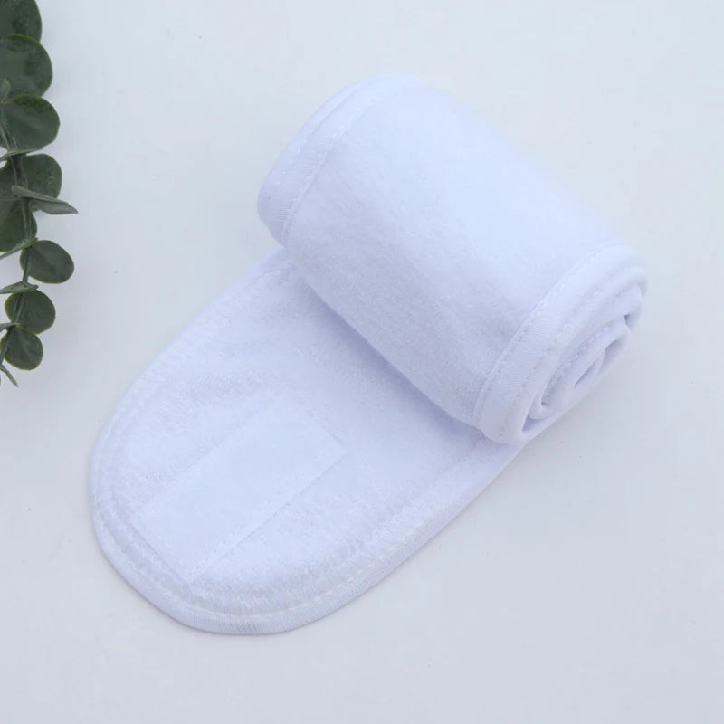 Adjustable Spa Headband – Soft Towel Hair Band for Makeup, Yoga & Face Washing