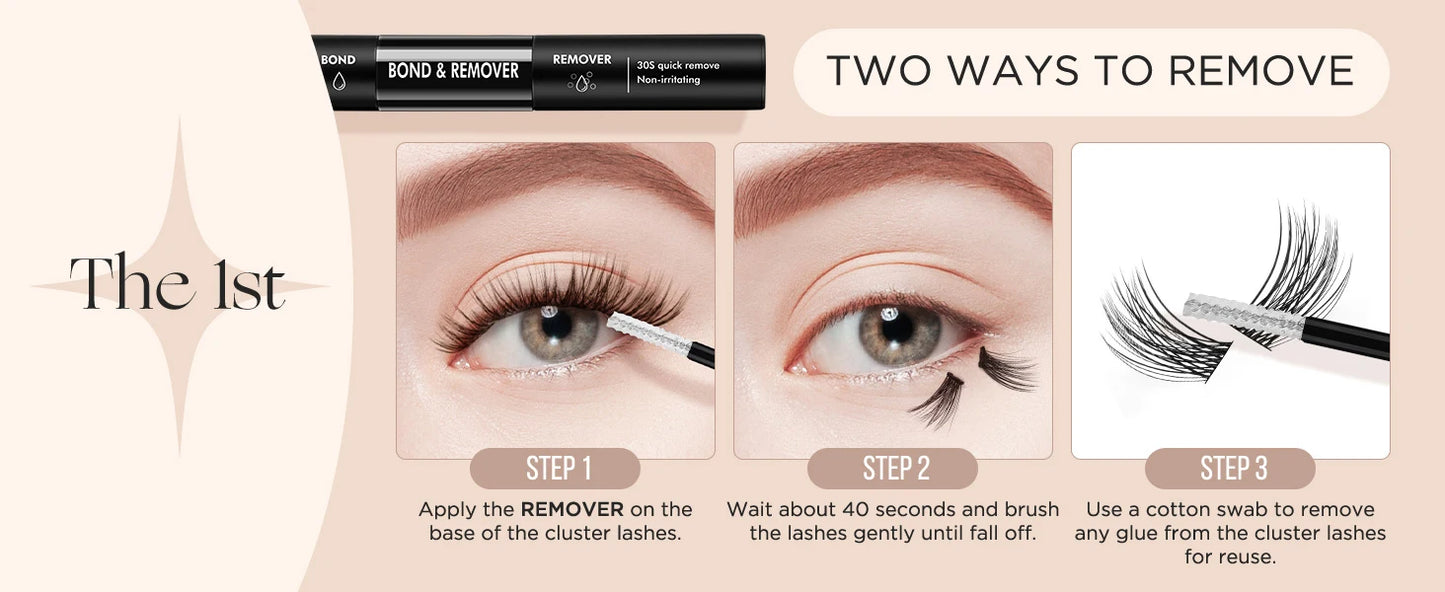 2-in-1 Lash Bond & Seal | Waterproof, Long-Lasting False Eyelash Glue & Remover