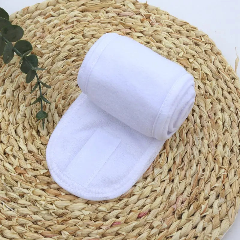 Adjustable Spa Headband – Soft Towel Hair Band for Makeup, Yoga & Face Washing