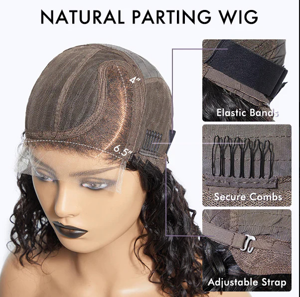 10" Loose Wave Glueless Wig – Left C Part, HD Lace, Ready to Go