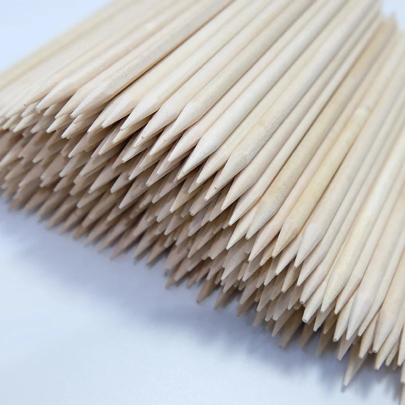 20/50/100pcs Nail Cuticle Pusher Wooden Design Drawing Painting Stick Remover Orange Wood Sticks for Nail Art Tools
