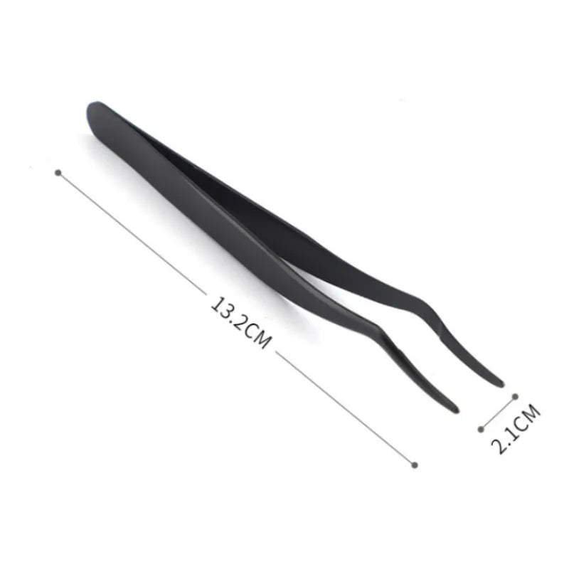 Stainless Steel False Eyelash Tweezers | Precision Tool for Lash Application