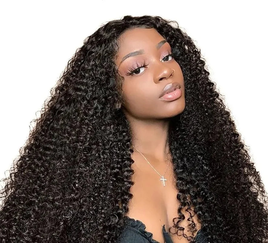 Wear and Go Kinky Curly Glueless Wig – Pre-Cut, Pre-Plucked HD Lace Human Haireep Curly Wigs Ready To Wear