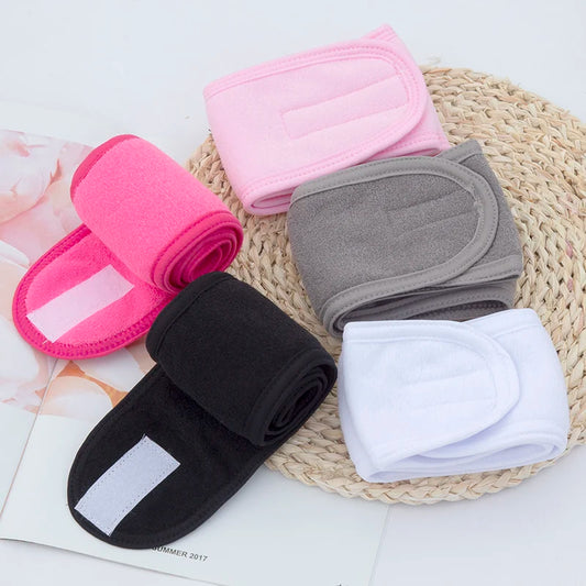 Adjustable Spa Headband – Soft Towel Hair Band for Makeup, Yoga & Face Washing