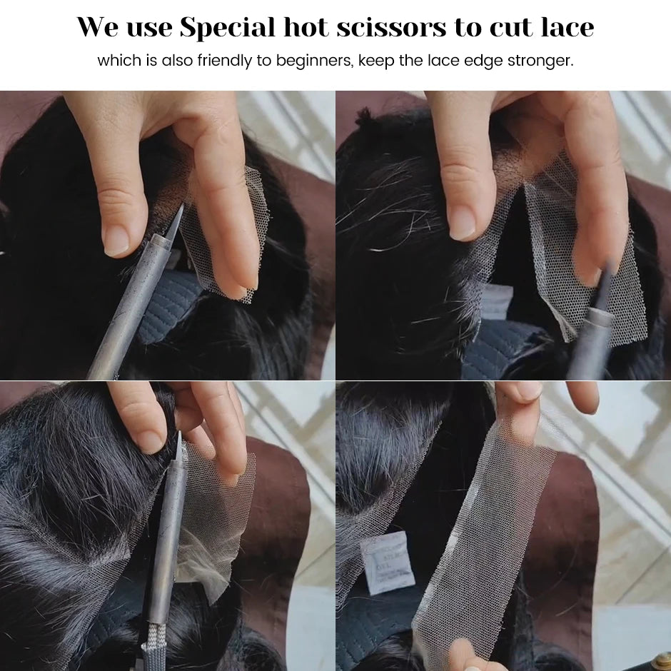 Wear And Go Glueless Wig Ombre  Highlight Mongolian Deep Wave 6x4 Hd Lace Glueless Pre Plucked Human Wigs Ready To Go