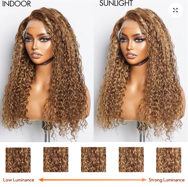 22 Inches Pre-Plucked 13"x4" Lace Front Water Wavy Wig Free Part 150% Density-100% Human Hair