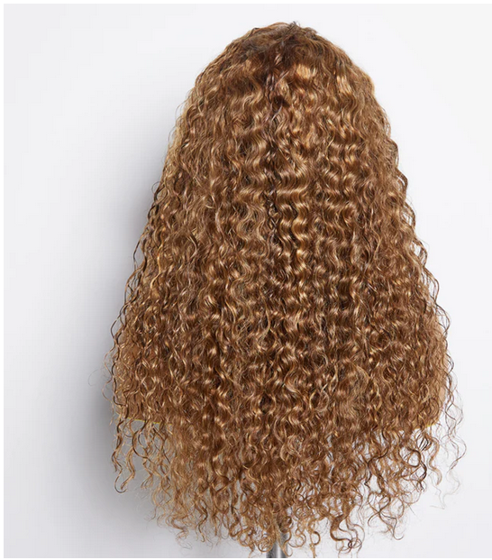 22 Inches Pre-Plucked 13"x4" Lace Front Water Wavy Wig Free Part 150% Density-100% Human Hair