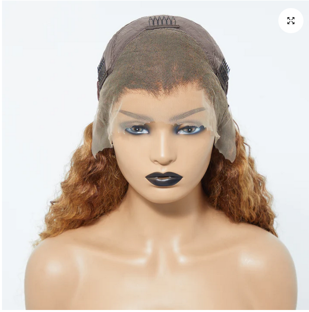 22 Inches Pre-Plucked 13"x4" Lace Front Water Wavy Wig Free Part 150% Density-100% Human Hair