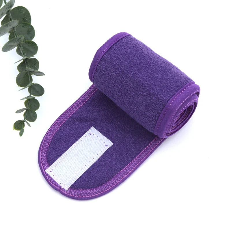 Adjustable Spa Headband – Soft Towel Hair Band for Makeup, Yoga & Face Washing