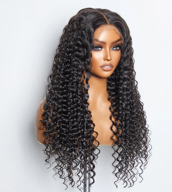 26 Inches 5x5 Glueless Lace Closure Wig 180% Density Deep Wave